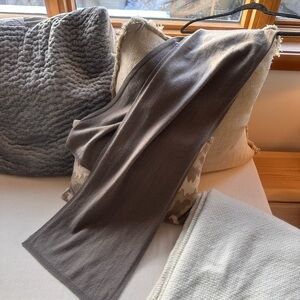Mendocino Taupe Cashmere knit scarf